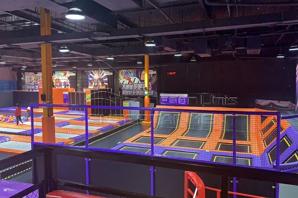 Trampoline park in the mall
