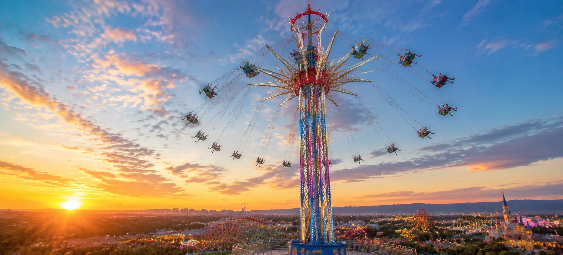 amusement park sky flyer ride revenue potential