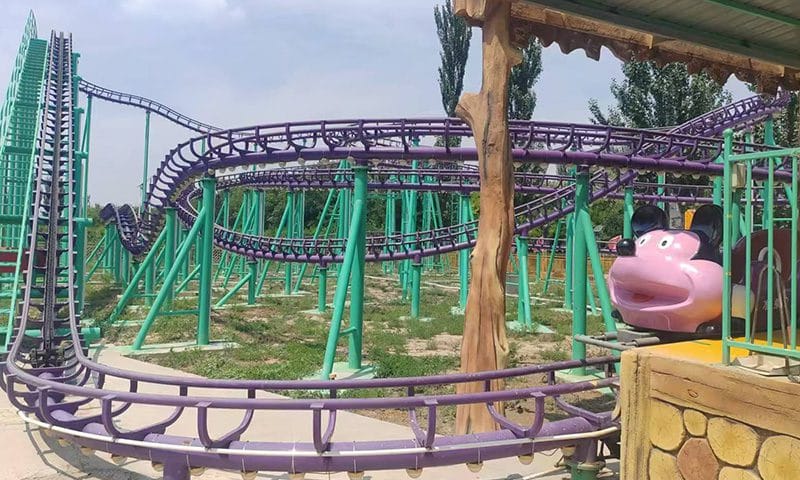 wild mouse coaster train and restraints